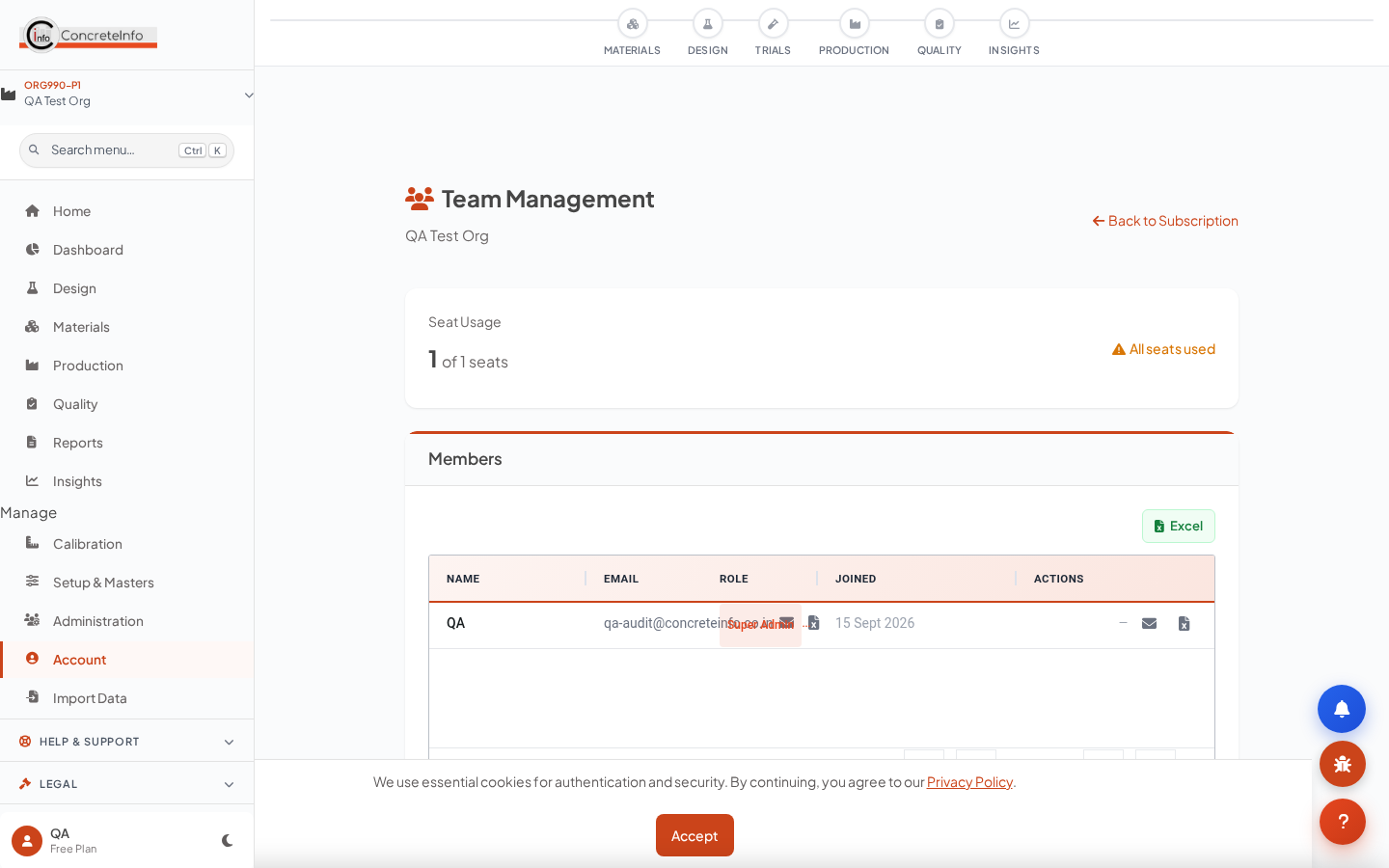 Team page: domain discovery, pending invite links, roles.